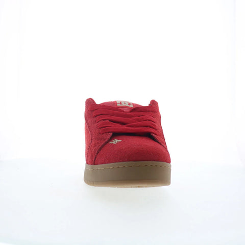 DC Court Graffik SE Mens Red Suede Skate Inspired Sneakers Shoes