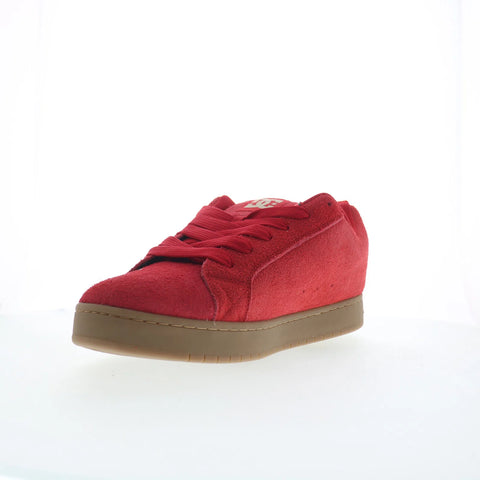 DC Court Graffik SE Mens Red Suede Skate Inspired Sneakers Shoes