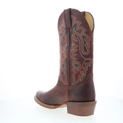 Justin Boots Cowboy Town 13" Goat Leather Mens Brown Cowboy Western Boots