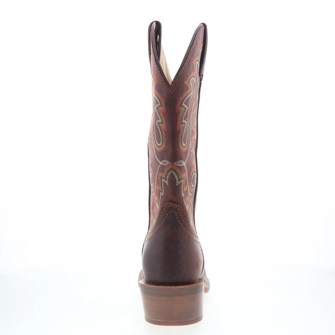 Justin Boots Cowboy Town 13" Goat Leather Mens Brown Cowboy Western Boots