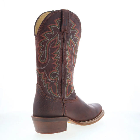 Justin Boots Cowboy Town 13" Goat Leather Mens Brown Cowboy Western Boots