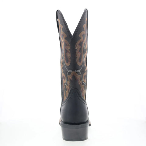 Justin Boots Cowboy Town 13" Goat Leather Mens Black Cowboy Western Boots