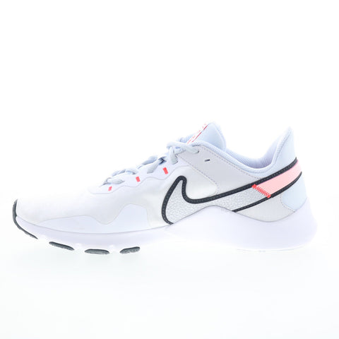 Nike Legend Essential 2 Womens White Canvas Athletic Cross Training Shoes