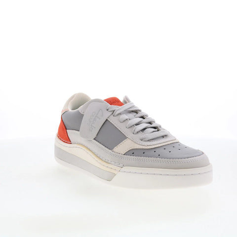 Clarks Craft Court Lace 26170937 Mens Gray Leather Lifestyle Sneakers Shoes