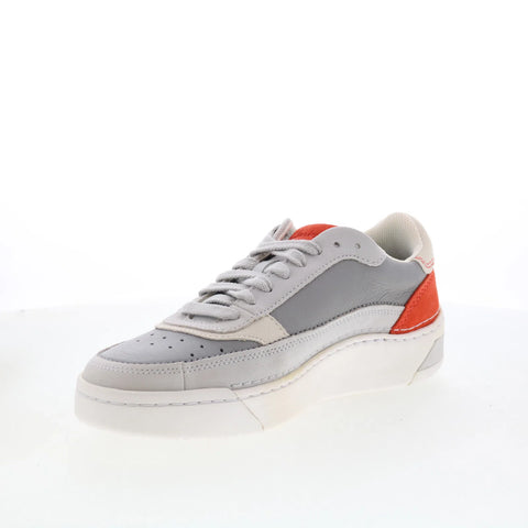Clarks Craft Court Lace 26170937 Mens Gray Leather Lifestyle Sneakers Shoes