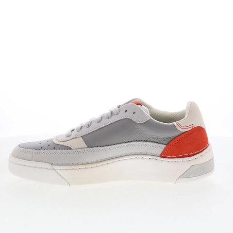 Clarks Craft Court Lace 26170937 Mens Gray Leather Lifestyle Sneakers Shoes