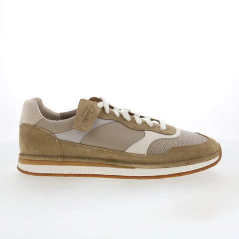 Clarks CraftRun Tor 26170033 Mens Gray Leather Lifestyle Sneakers Shoes