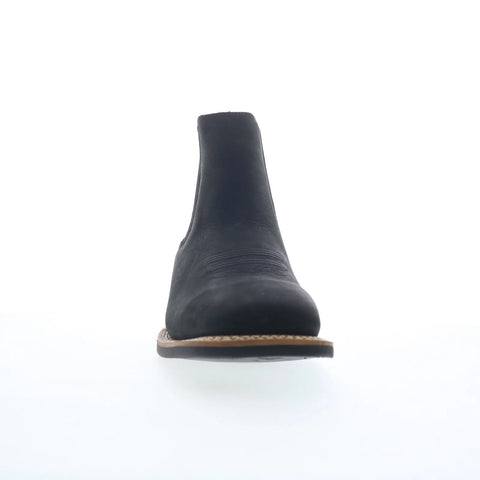 Justin Boots Crazy Buck 6" Square Toe Mens Black Wide Cowboy Western Boots