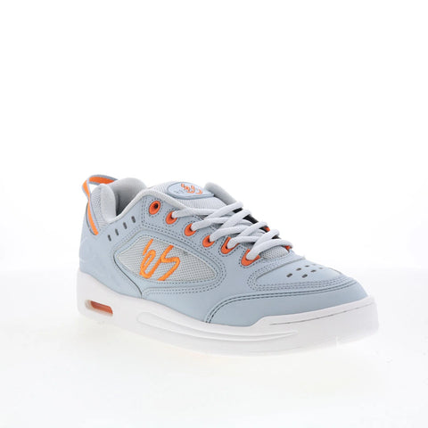 ES Creager 5102000062097 Mens Gray Leather Skate Inspired Sneakers Shoes