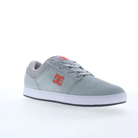 DC Crisis 2 ADYS100647-XSWS Mens Gray Suede Skate Inspired Sneakers Shoes