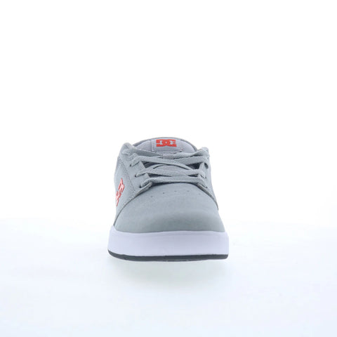 DC Crisis 2 ADYS100647-XSWS Mens Gray Suede Skate Inspired Sneakers Shoes