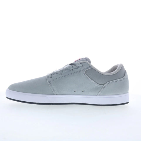 DC Crisis 2 ADYS100647-XSWS Mens Gray Suede Skate Inspired Sneakers Shoes