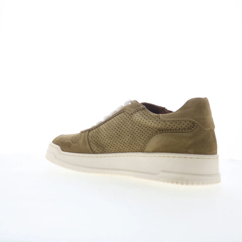 Aquatalia Cristo M109132 Mens Brown Suede Lace Up Lifestyle Sneakers Shoes