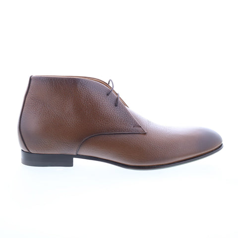 Pastori by Di Bianco Crix Mens Brown Leather Lace Up Chukkas Boots
