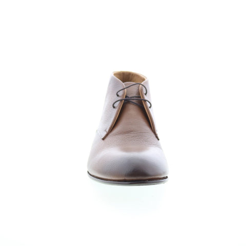 Pastori by Di Bianco Crix Mens Brown Leather Lace Up Chukkas Boots