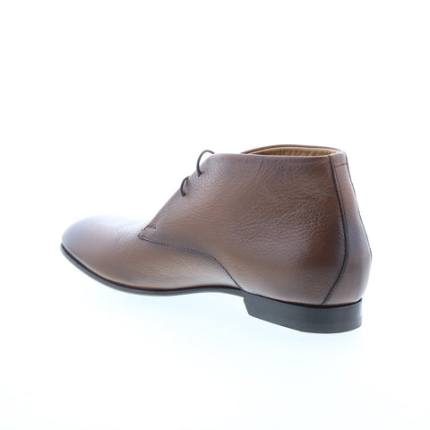 Pastori by Di Bianco Crix Mens Brown Leather Lace Up Chukkas Boots