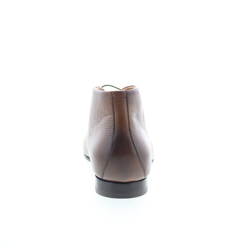 Pastori by Di Bianco Crix Mens Brown Leather Lace Up Chukkas Boots