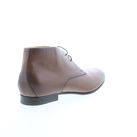 Pastori by Di Bianco Crix Mens Brown Leather Lace Up Chukkas Boots
