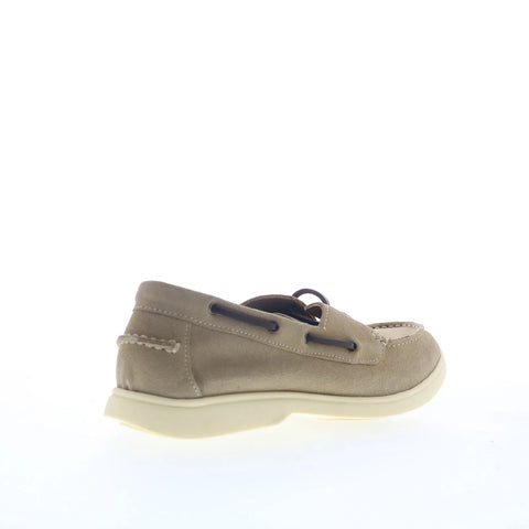 Steve Madden Crosbe Mens Beige Suede Loafers & Slip Ons Boat Shoes Shoes