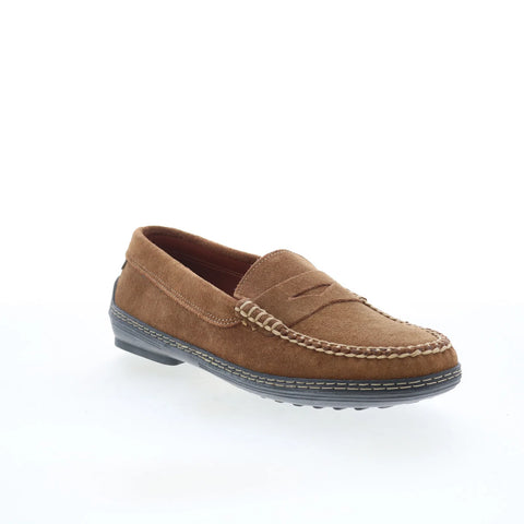 T.B. Phelps Cruiser Mens Brown Suede Slip On Loafers & Slip Ons Penny Shoes