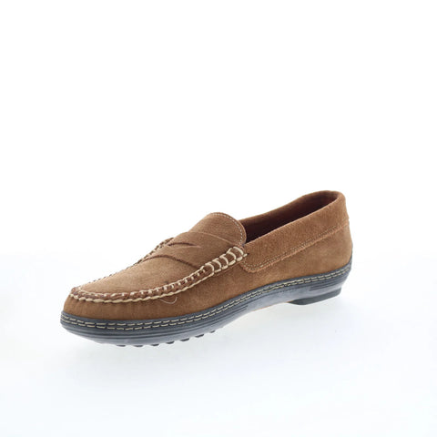 T.B. Phelps Cruiser Mens Brown Suede Slip On Loafers & Slip Ons Penny Shoes