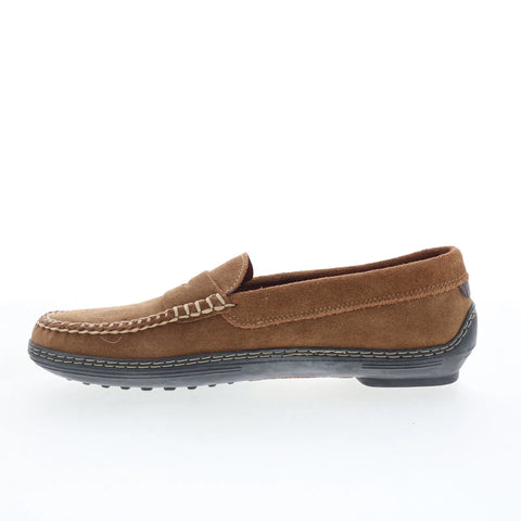T.B. Phelps Cruiser Mens Brown Suede Slip On Loafers & Slip Ons Penny Shoes