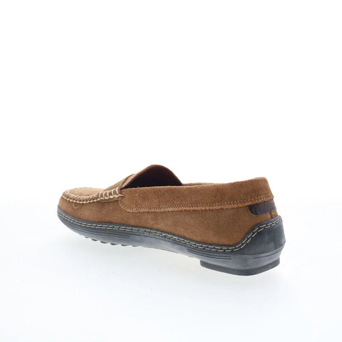 T.B. Phelps Cruiser Mens Brown Suede Slip On Loafers & Slip Ons Penny Shoes