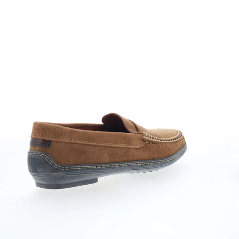 T.B. Phelps Cruiser Mens Brown Suede Slip On Loafers & Slip Ons Penny Shoes