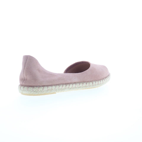 Miz Mooz Cruze Womens Pink Suede Slip On Espadrille Flats Shoes