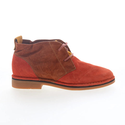 Hush Puppies Crya Catelyn Ankle Boot HW05490-800 Womens Orange Lace Up Boots
