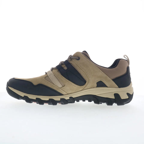 Rockport CSP Low Tie Mens Beige Suede Lace Up Lifestyle Sneakers Shoes
