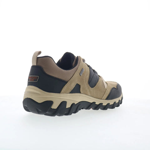 Rockport CSP Low Tie Mens Beige Suede Lace Up Lifestyle Sneakers Shoes