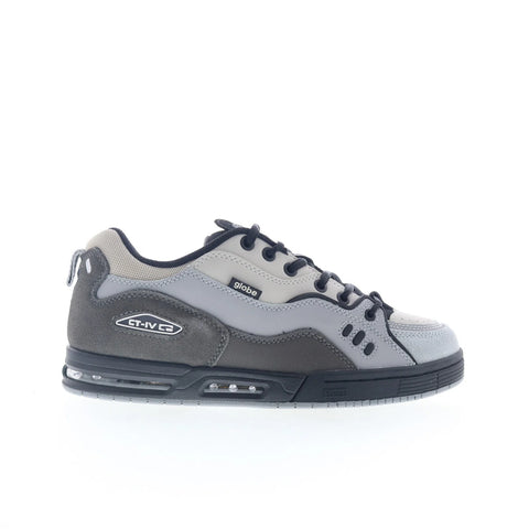 Globe CT-4 GBCT4 Mens Gray Leather Lace Up Skate Inspired Sneakers Shoes