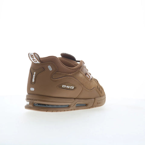 Globe CT-4 GBCT4 Mens Brown Leather Lace Up Skate Inspired Sneakers Shoes