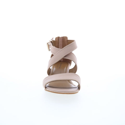 Comfortiva Rabea CT0011902 Womens Beige Wide Leather Wedges Sandals Shoes