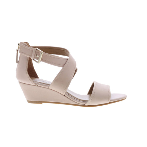 Comfortiva Rabea CT0011902 Womens Beige Wide Leather Wedges Sandals Shoes