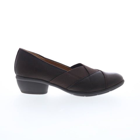 Comfortiva Quinton CT0016300 Womens Brown Wide Leather Pumps Heels Shoes