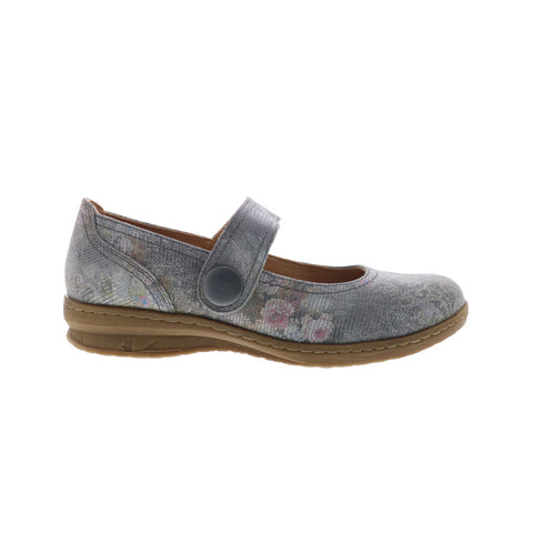 Comfortiva Fabry CT0025708 Womens Gray Wide Leather Mary Jane Flats Shoes