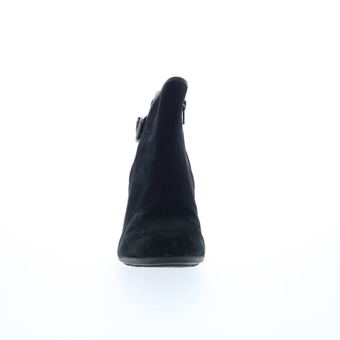 Comfortiva Namari CT0039921 Womens Black Wide Suede Ankle & Booties Boots