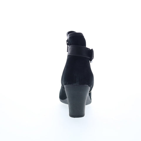 Comfortiva Namari CT0039921 Womens Black Wide Suede Ankle & Booties Boots