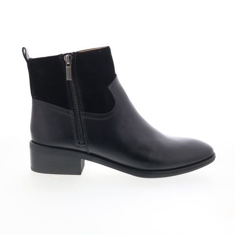 Comfortiva Carter CT00467 Womens Black Leather Zipper Ankle & Booties Boots