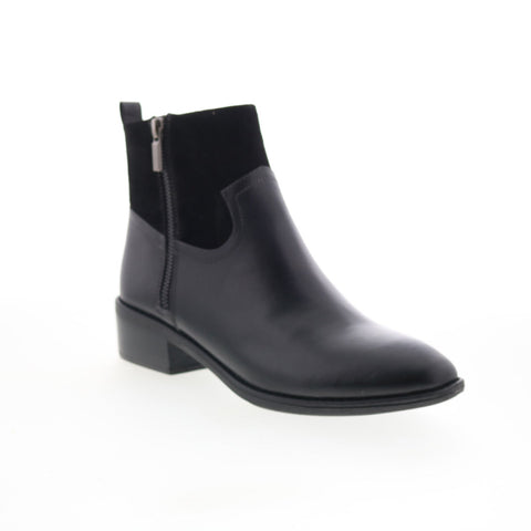 Comfortiva Carter CT00467 Womens Black Leather Zipper Ankle & Booties Boots