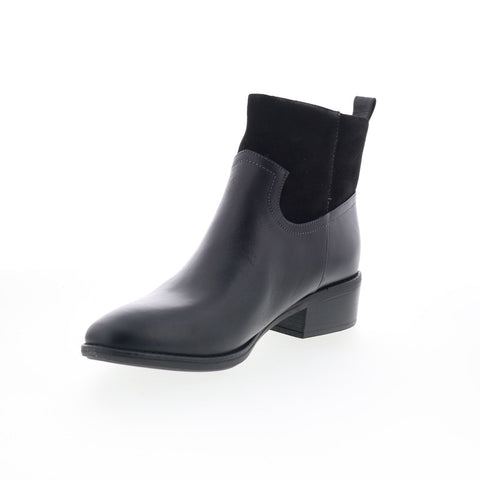 Comfortiva Carter CT00467 Womens Black Leather Zipper Ankle & Booties Boots