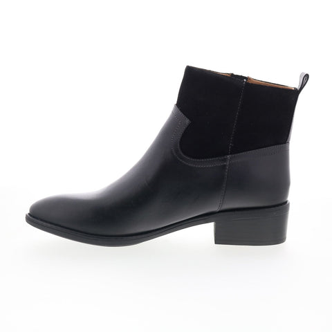 Comfortiva Carter CT00467 Womens Black Leather Zipper Ankle & Booties Boots