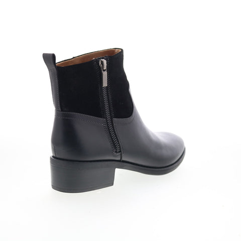 Comfortiva Carter CT00467 Womens Black Leather Zipper Ankle & Booties Boots
