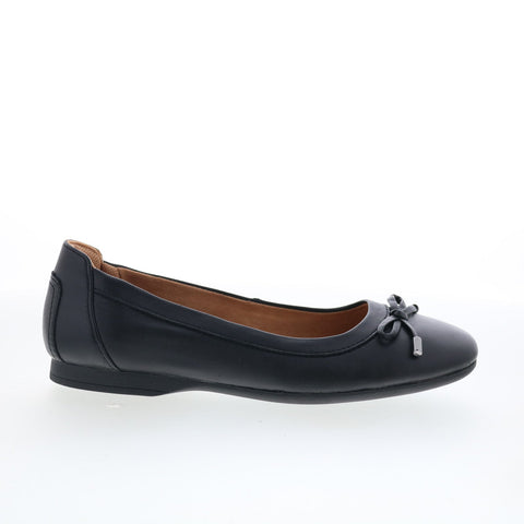 Comfortiva Keegan CT00514 Womens Black Leather Ballet Flats Shoes