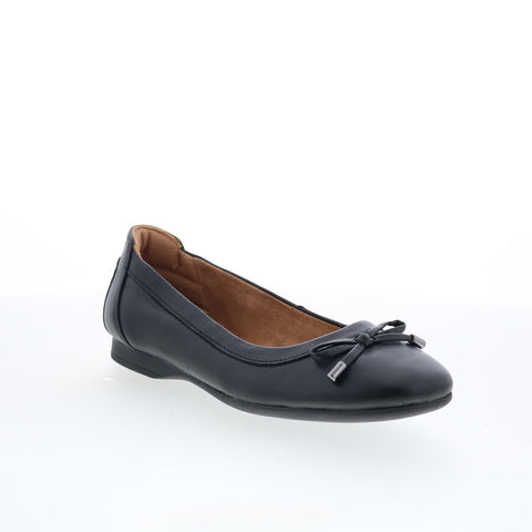 Comfortiva Keegan CT00514 Womens Black Leather Ballet Flats Shoes