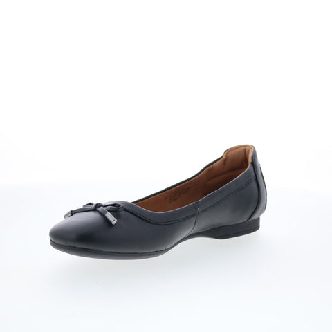 Comfortiva Keegan CT00514 Womens Black Leather Ballet Flats Shoes