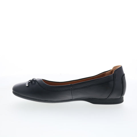Comfortiva Keegan CT00514 Womens Black Leather Ballet Flats Shoes