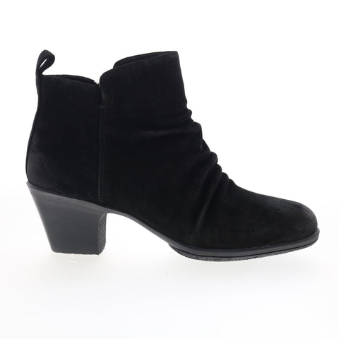 Comfortiva Brandy CT00530 Womens Black Suede Zipper Ankle & Booties Boots